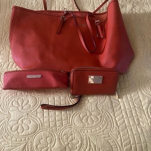 Michael Kors Tote, wallet & makeup case